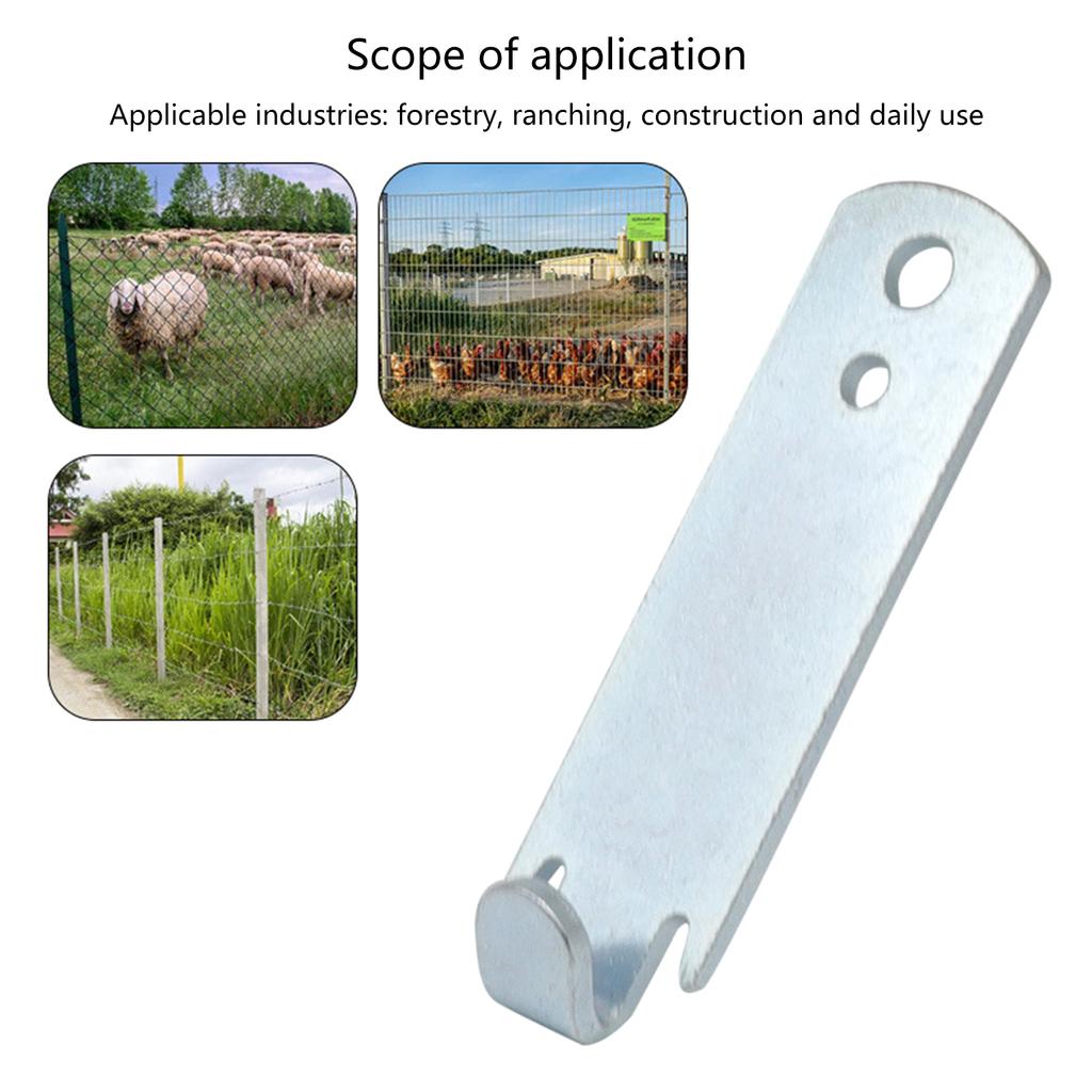 2Pcs Fence Wire Twist Tool Versatile Fencing Tool Quick & Convenient Fix for TPost Clip Fence Wire Twist Tool Durable