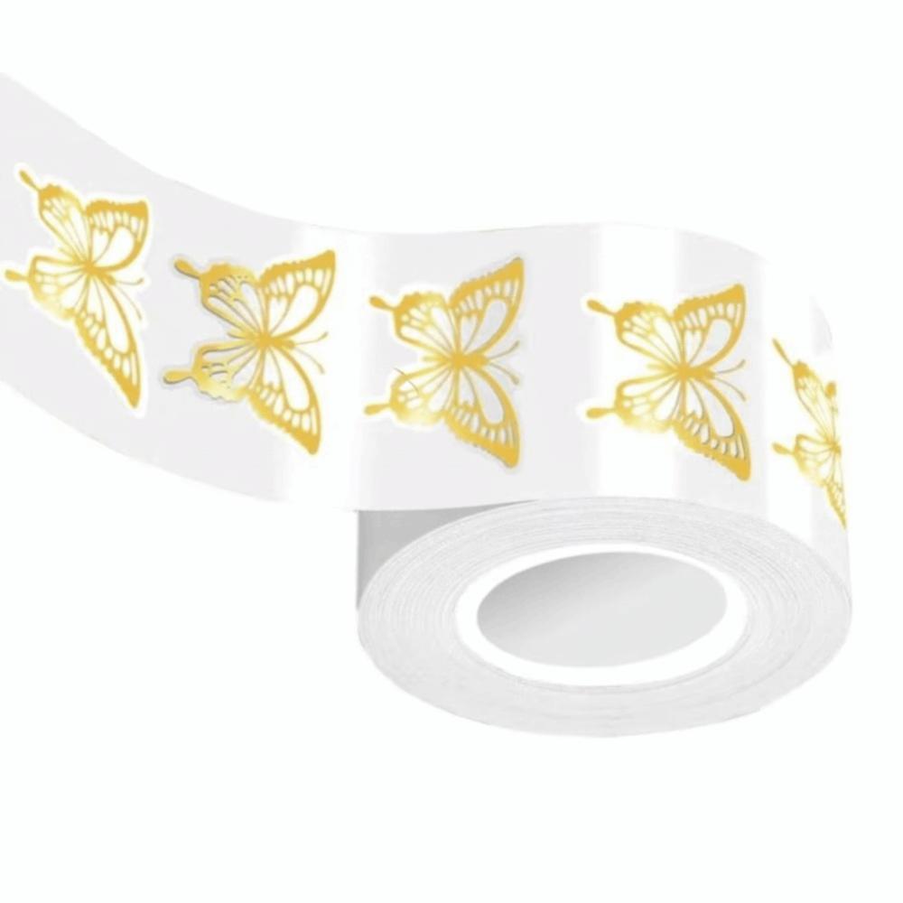 Golden Golden Butterfly Stickers Gold Foil Gold Foil Stickers Butterfly Stickers Gift Packaging