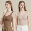Bottoming Vest 3D Cup Shape Warm Comfortable Self-Heating Thermal Top Padded Seamless Autumn Winter Base Vest