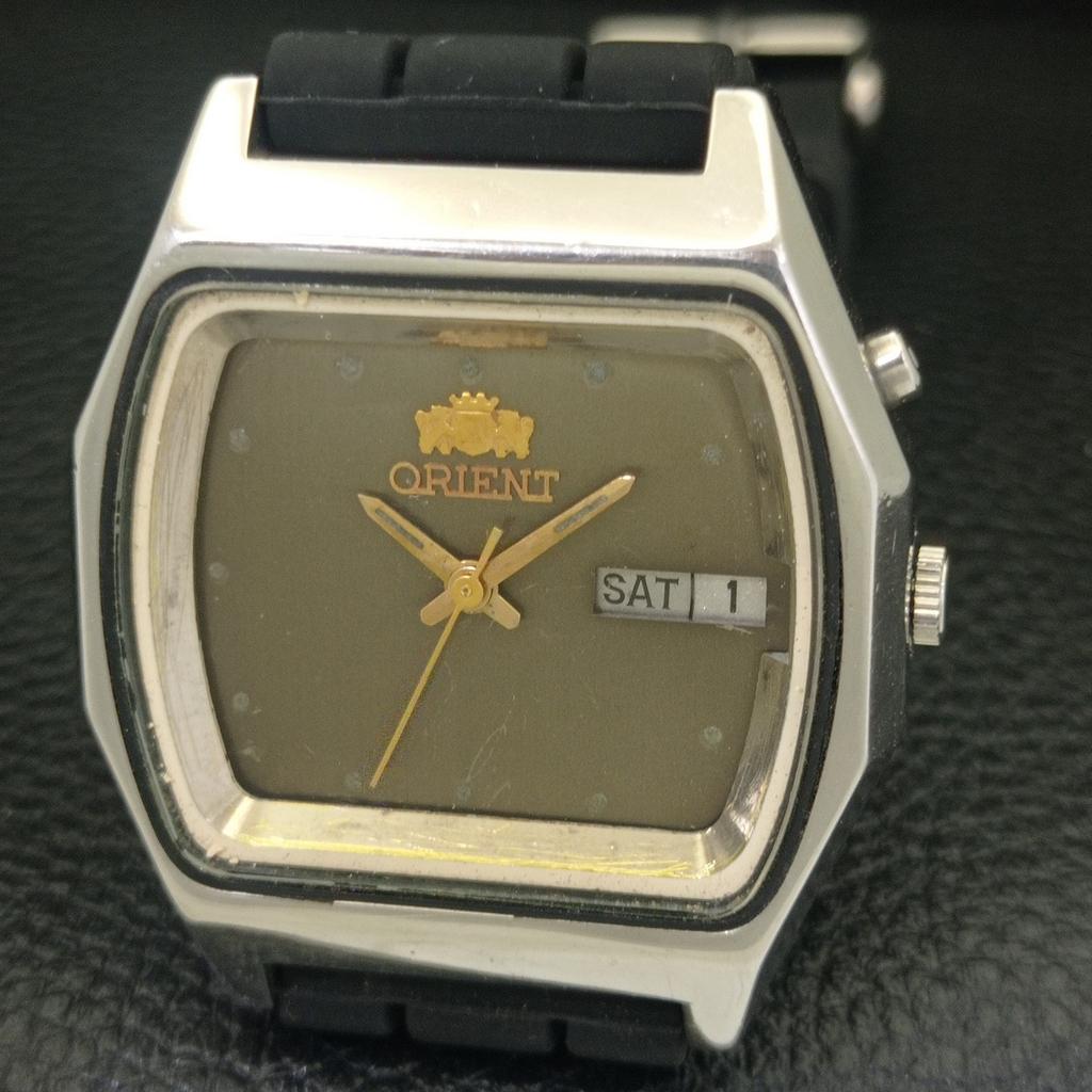 АВТОМАТИЧЕСКИЕ ВИНТАЖНЫЕ ЧАСЫ ORIENT 46961 ЯПОНИЯ МУЖСКИЕ ОРИГИНАЛЬНЫЙ ЦИФЕРБЛАТ a700168-5 R201-a700168