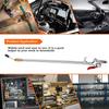Industrial Air Blow Gun,Extensible Stainless Steel Air Flow Nozzle Pneumatic Air Extended Dust Air Blower 360 Degree Swivel Hook