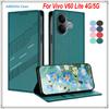 Для Vivo V60 Lite 4G/5G Роскошный кожаный чехол Ретро кожаный кошелек-книжка Флип Магнит Автозакрывающийся Полная защита Для Vivo V60Lite Чехлы для телефонов