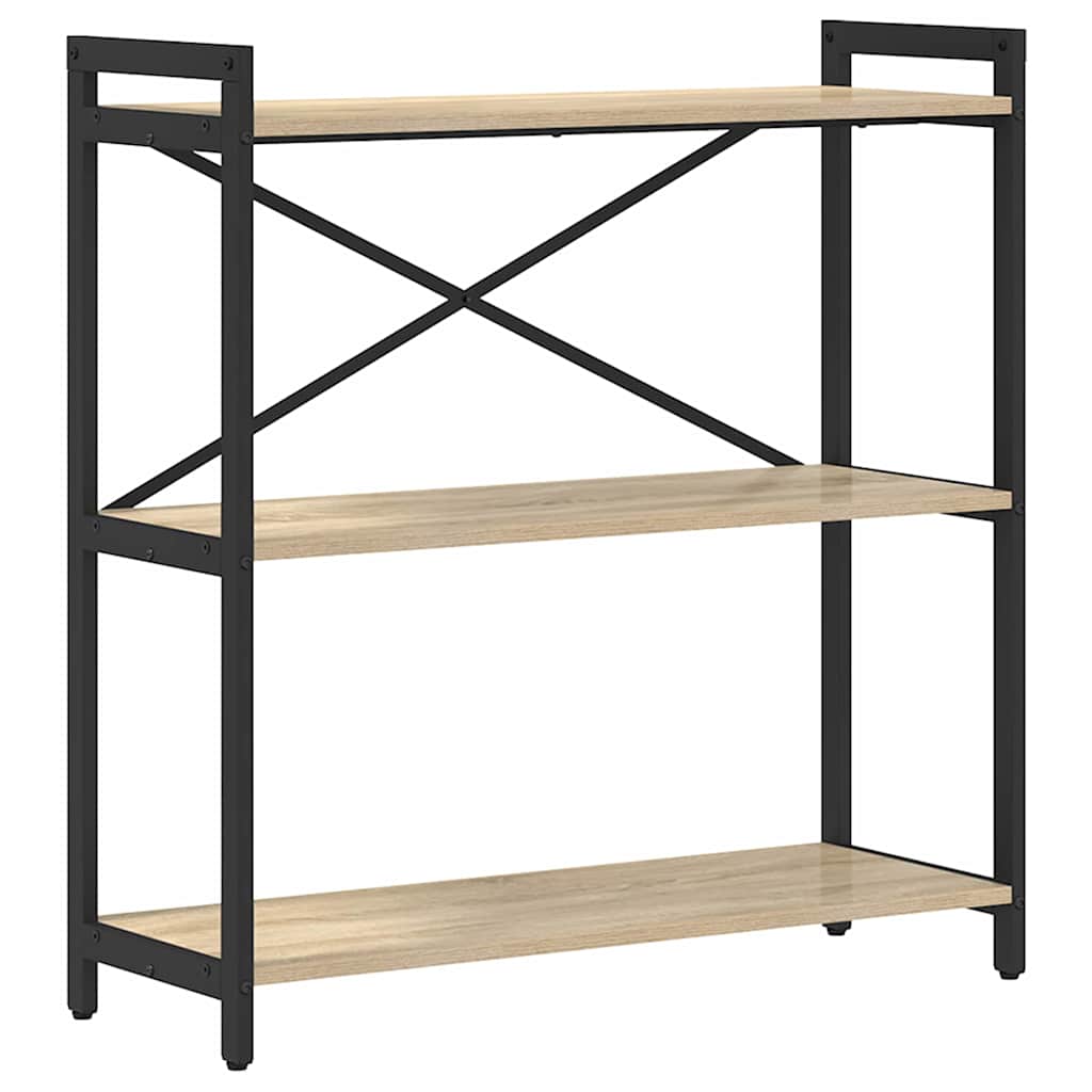 Bookshelf Sonoma Oak 80 x 30 x 85 cm Engineered Wood