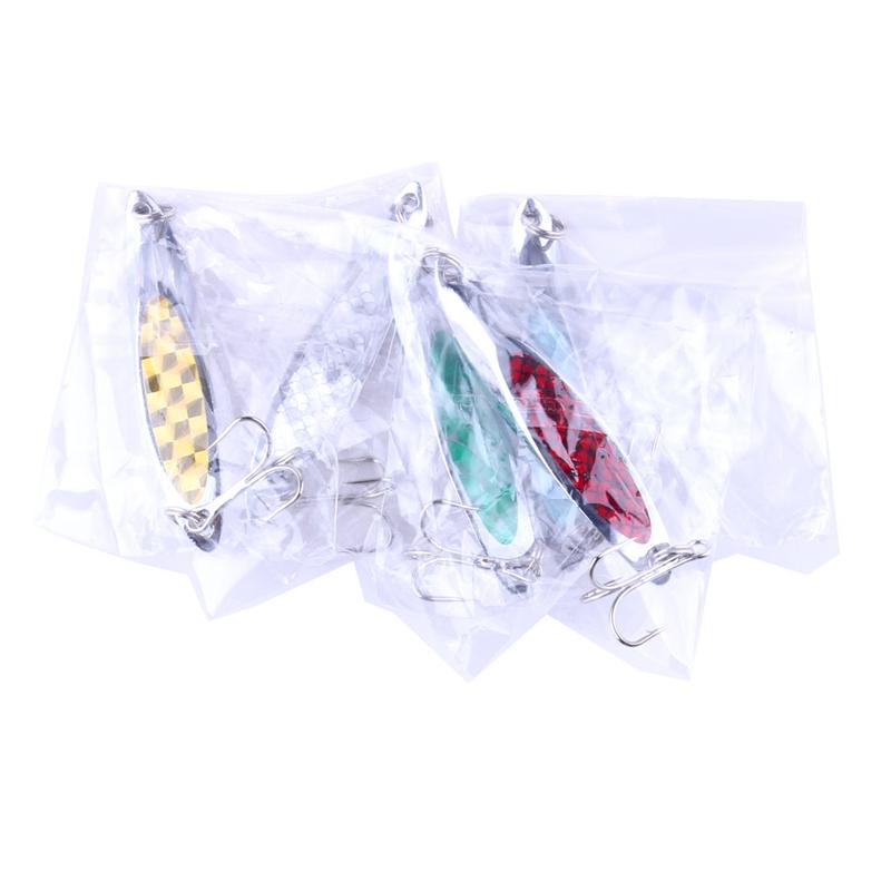 5 шт., металлическая блесна, приманка для ловли форели, жесткая приманка с блестками, искусственная приманка, спиннер, рыболовная приманка