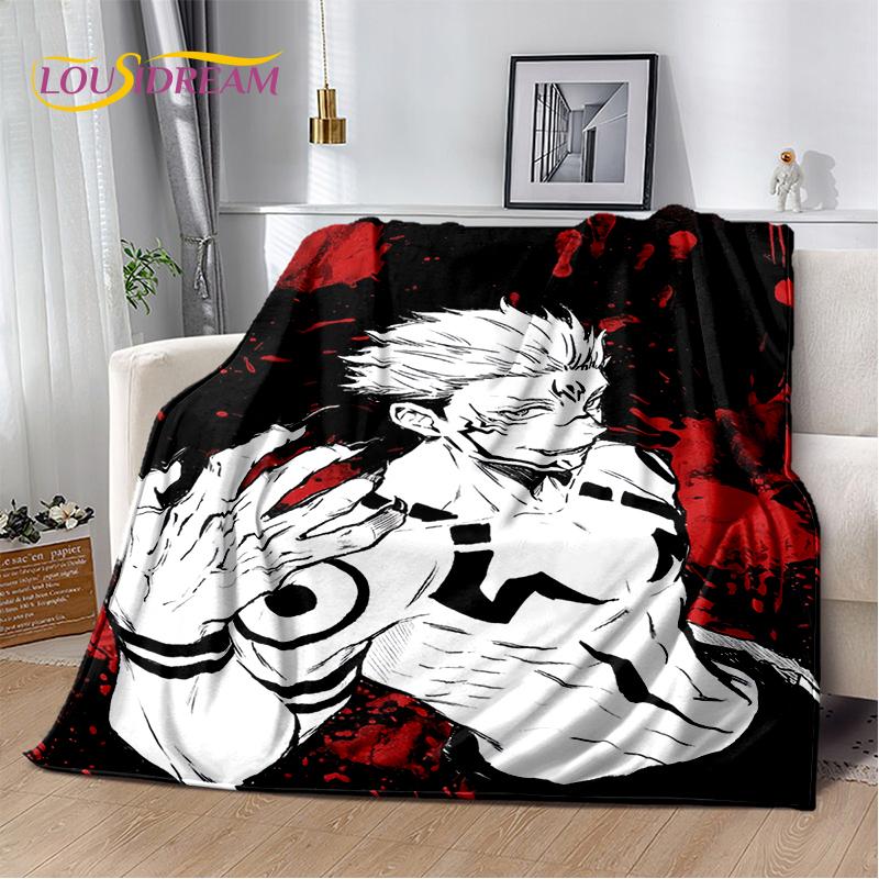 3D Jujutsu Kaisen аниме мультфильм Itadori Yuji мягкое фланелевое одеяло, плед одеяло удобное одеяло для пикника кровати дивана дома