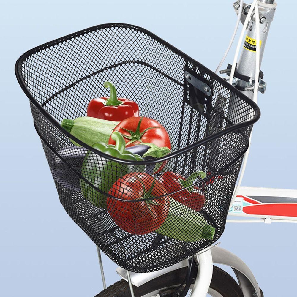 Фиксированная Прочная Корзина для Горного Велосипеда Металлическая Задняя Велосипедная Корзина Аксессуары для Детского Складного Велосипеда