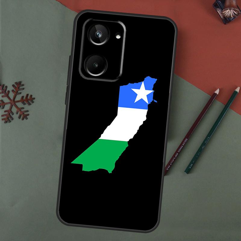 Puntland State Somali Flag Case For Realme C61 C53 C55 C33 C63 C51 C65 C67 C71 C75 11 12 13 14 15 Pro Plus GT6 GT7 Pro