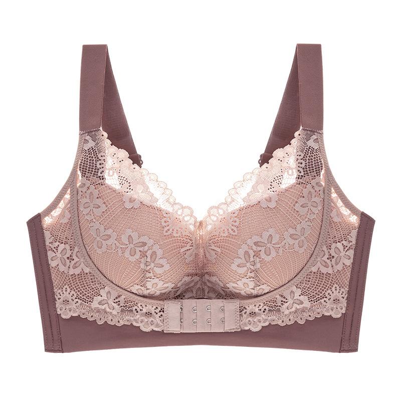 Бюстгальтеры с застежкой спереди, женский регулируемый большой бюстгальтер без косточек, собранный в бюстгальтер, кружевной сексуальный бюстгальтер