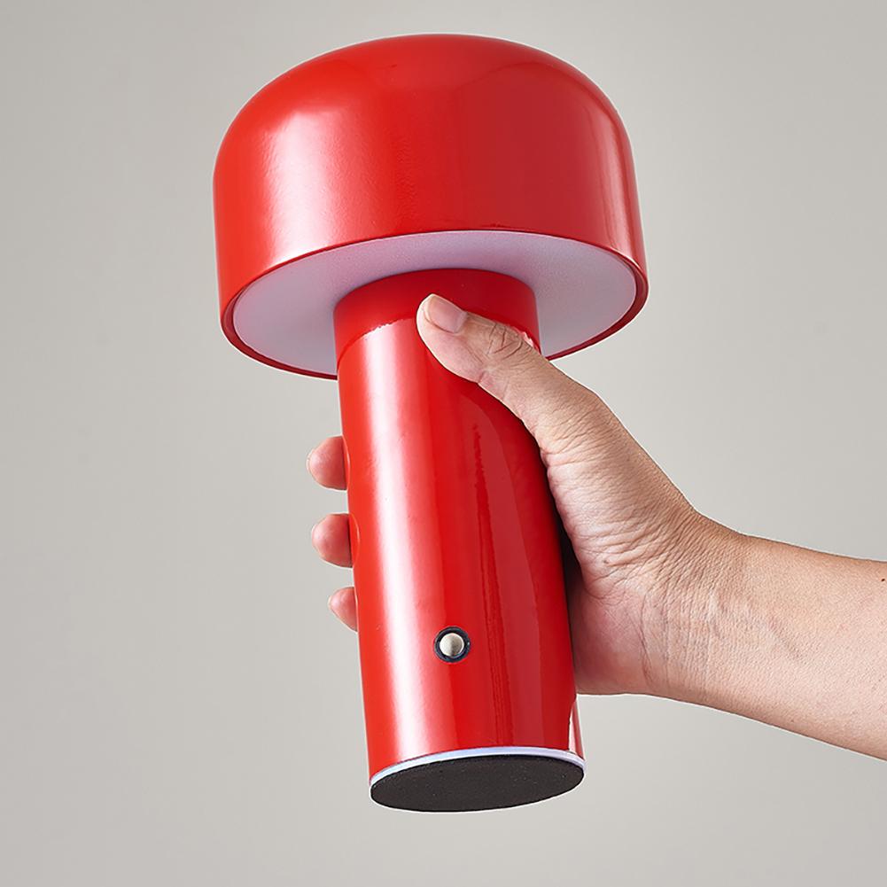 Mushroom Shaped Led Table Lamp Portable Dimmable Usb Rechargeable Bedroom Bedside Lamp Night Light