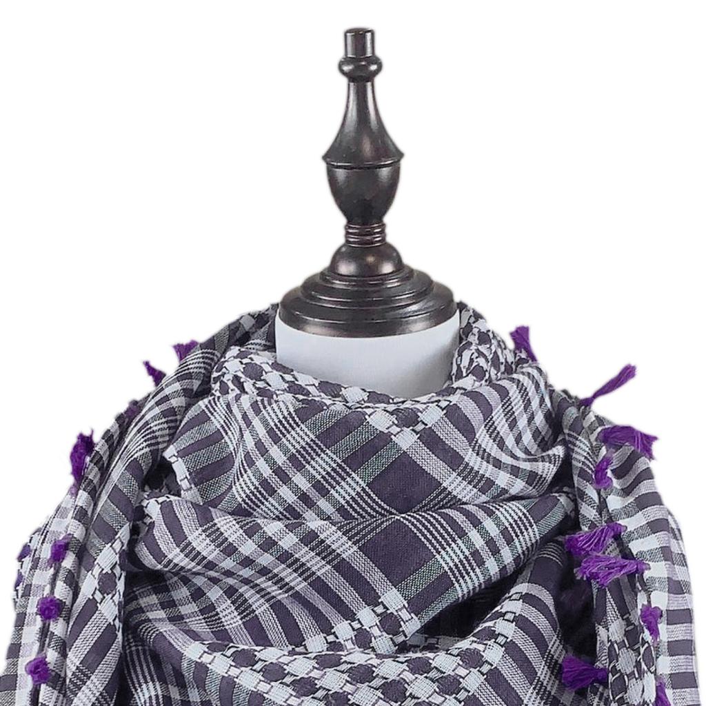 Breathable Shemagh Tacticals Desert Scarf Wrap Winter Shawl Neck Warmer Cover Head Wrap Windproof Tassels Scarf