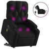 VidaXL Fauteuil inclinable de massage électrique noir similicuir 3204793