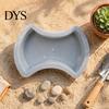 Creative Garden Improvement Project Stepping Stone Mold, Reusable Concrete Pathway Paver Backyard Walkway Design Tool DIY Cement Pavement Mould