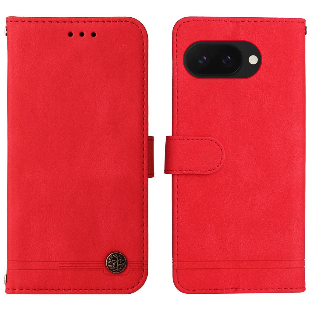 Кожаный чехол-кошелек для Google Pixel 9a, чехол для телефона с подставкой и ремешком, приятный на ощупь