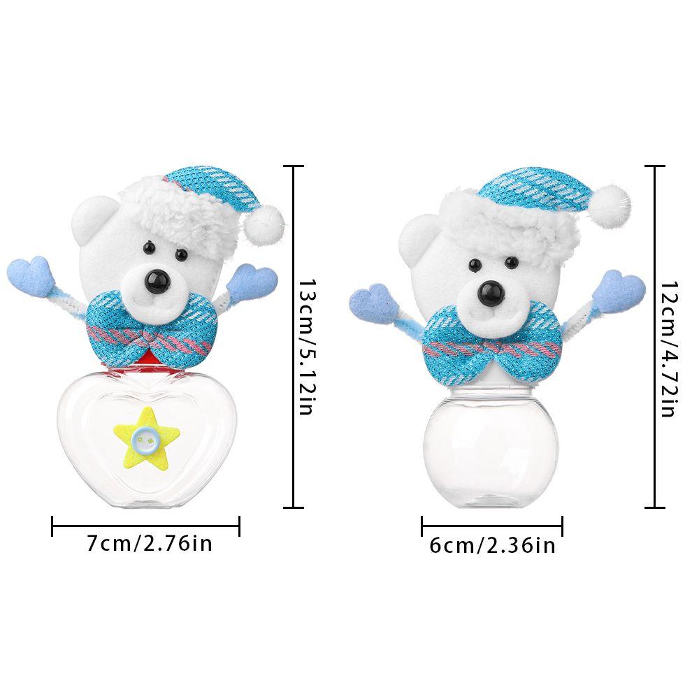 Party Decoration Storage Organizer Storage Bottle Kids Cute Box Candy Jar Santa Claus Christmas