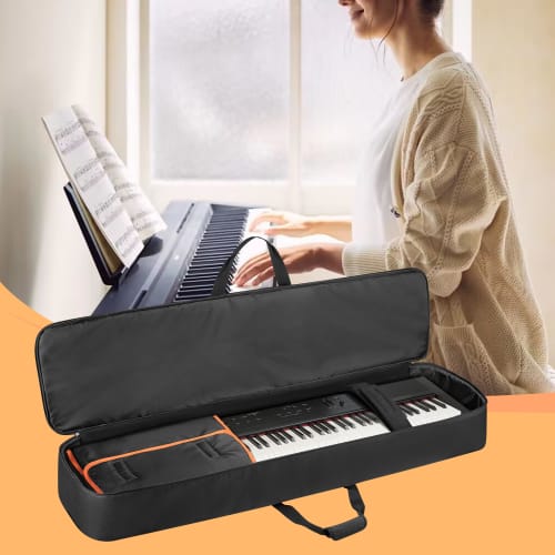 LoDrid Keyboard Case, 88-Key Soft Keyboard Bag, Digital Piano Case with 6 Non-Slip Mats