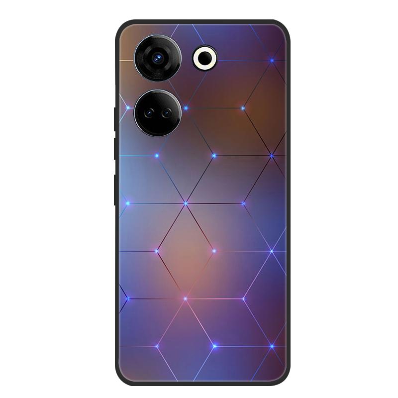 Для Tecno Camon 20 Pro 4G Чехол Мягкий Черный Силиконовый Бампер Чехол-бабочка для Телефона для Tecno Camon 20 Pro 5G Чехлы Camon20 Funda