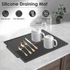 Kitchen Counter Household Silicone Drainage Pad Dishware Drainage Pad Heat-resistant Pot Pad Dish Drainage Drying Pad Kitchen