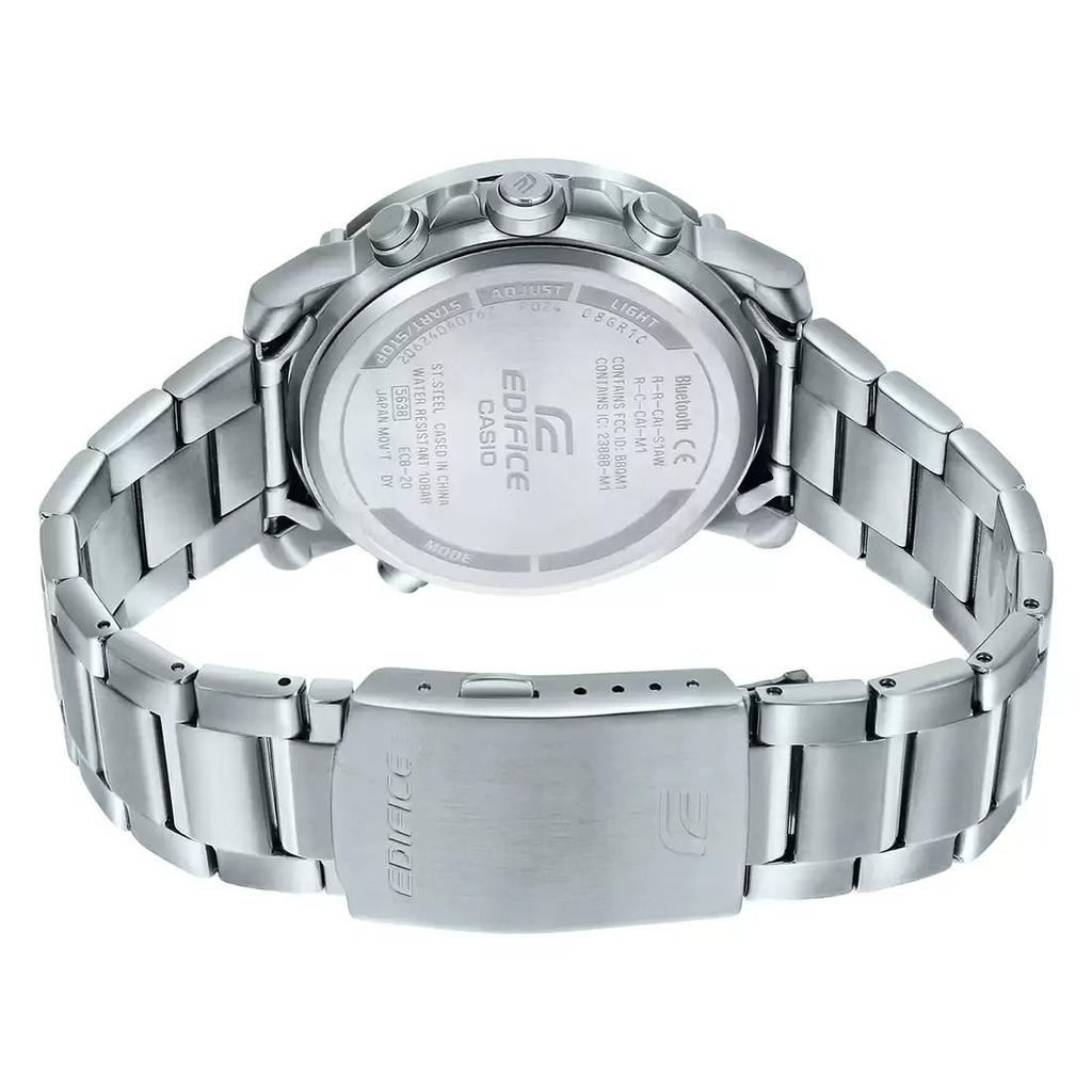 Серебристые часы с подключением по Bluetooth мужские, Silver Bluetooth Connect Men's Watch, Casio