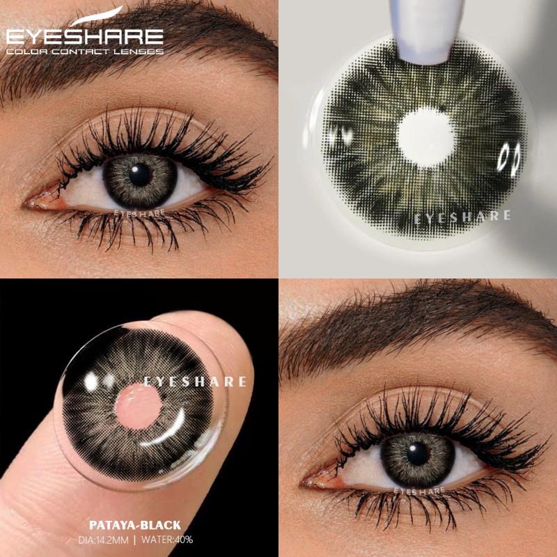 Fashion Color Contact Lenses 1 Pair Colored Contacts for Eyes Blue Eyes Lenses Yearly Gray Pupils Cosmetic Green Lenses