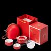 Japanese Ceramic Travel Tea Set - 1 Pot, 2 Cups, Fair Cup