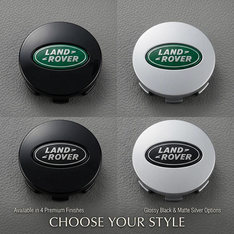 4Pcs Car Emblem Wheel Center Hub Cap Covers Auto Rim Cover For Land Rover Rnage Rover 2 3 4 Freelander Defender Evoque Sport XS2