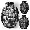 Vibrant 3d Print Skull Hooded Sweatshirt For Men And Women With Soft Breathable Material