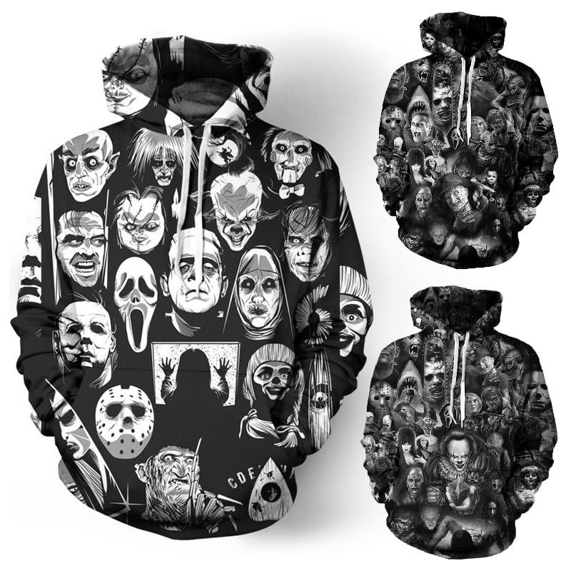Vibrant 3d Print Skull Hooded Sweatshirt For Men And Women With Soft Breathable Material
