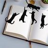 5PCS Cats Shaped Book Clips Page Holders Unique Animal Theme Iron Bookmarks Book Clips Office Supplies for Book Lovers