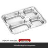 shallow rectangular multi-compartment with plastic lid, 30 шт.