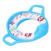 Baby Potty Training Seat for Boys Girls Toddler Potty Seat Soft Cushion with Non Slip Base Handles Splashing Guard Blue