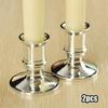 2Pcs Home Party Table Candelabra Stick Candlestick Straight Taper Plastic Candle Holder