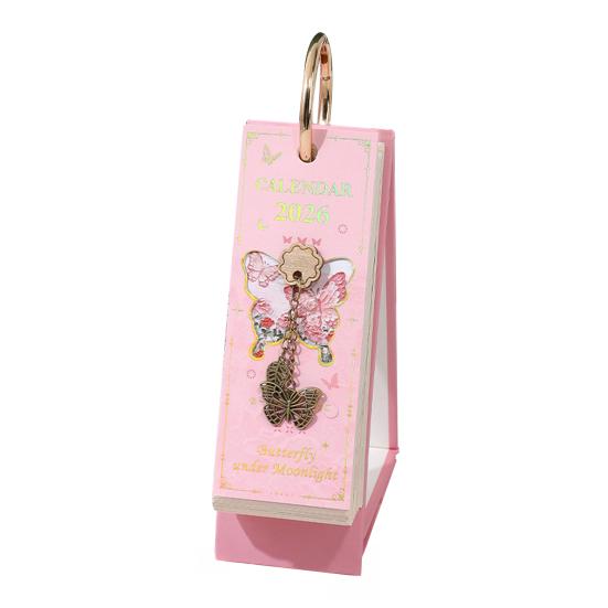 2026 Масляная пастель Настольный календарь Ежедневник Маркер событий Настольный календарь Декоративный Календарь на спирали для дома, офиса, школы