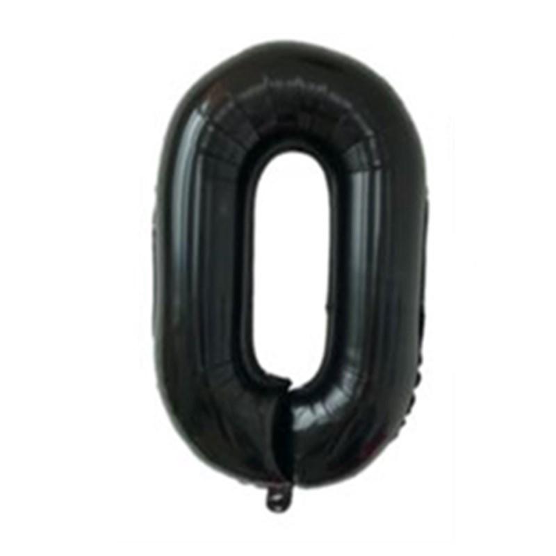 16-Inch Us Version Of Thin Body Digital Birthday Party Decoration Props Decoration Aluminum Film Balloon Digital