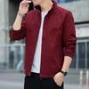 Cotton Spring and Autumn Spring and Autumn Men's Stand-Up Collar Jacket Casual Loose Baseball Top Jacket Jacket