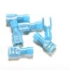 50Pcs Blue Fully Insulated Nylon Female Spade Crimp Connector Terminals 16-14Awg