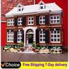 3955pcs Fit Home Alone House Dolls Car Model Streetview Building Blocks Bricks Children Educational Toys for Boy Gift