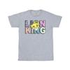 Disney Mens The Lion King Pattern Logo T-Shirt