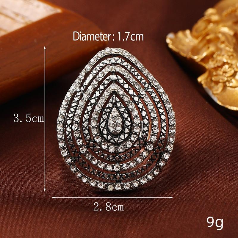 Минималистское кольцо из сплава с открывающимся кольцом, модное шарнирное кольцо в стиле ретро, ​​регулируемое открывающееся кольцо.