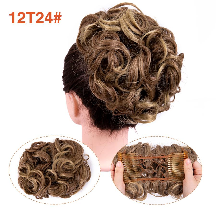 Грязная расческа на заколке для волос в виде пучка, 1 шт., взлохмаченная прическа, наращивание волос, пучок, вьющиеся шиньоны, резинки для волос для женщин и девочек