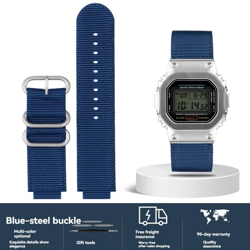 16-мм нейлоновый холщовый ремешок для Casio G-SHOCK GW6900/DW5600/GW-B5600/GM-5600/GA110/GA 2100, сменный ремешок для часов для активного отдыха