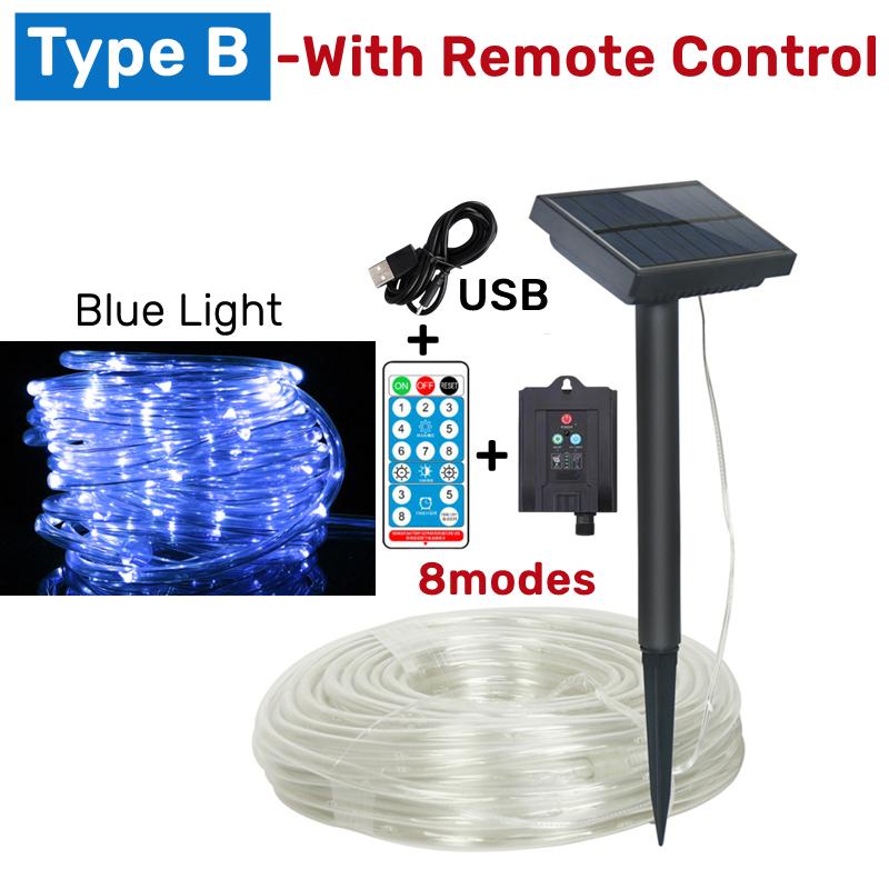 7 м/12 м/22 м Солнечный уличный светодиодный шнур-гирлянда водонепроницаемый медный провод сказочная лампа сад рождественская вечеринка декор трубчатый светильник