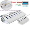 Высокоскоростной адаптер-концентратор USB из алюминиевого сплава 5 Гбит/с с 4/7 портами и кабелем для ноутбуков