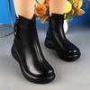 Winter High-end Short Boots Women's New Non-slip Soft-soled Fashion Versatile Velvet Warm Cotton Boots