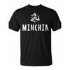 Men'S Sicilian Dialect Swearing T-Shirt | Black With White Minchia Graphic & Sword Design - Regular Fit Casual Streetwear - All-Season Comfort -