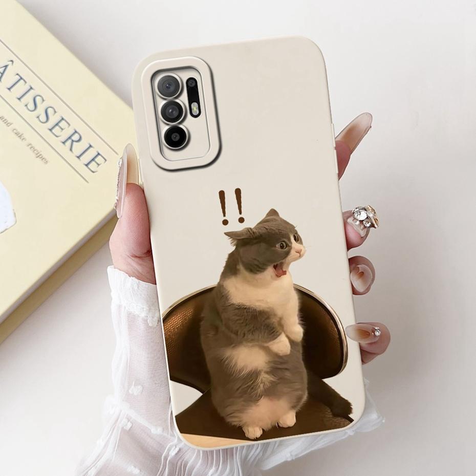 Cute Cartoon Phone Case For OPPO Reno5 Z / Reno6 Z Soft Silicone Shockproof Cover For Oppo Reno 5Z 6Z 5G Cases Bumpers