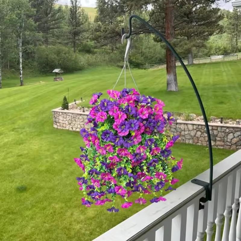 1 шт. Искусственные подвесные цветы шелковая ипомея искусственный цветок УФ-стойкие уличные подвесные растения для свадебного домашнего садового декора