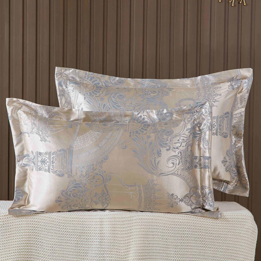 1 пара наволочек-конвертов из атласного жаккарда Tribute, наволочки для взрослых размером 48*74 см, наволочки для комфорта на весну/лето, наволочки без вставок