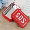 1 шт. Жестяная коробка SOS Контейнер с крышкой для хранения лекарств и таблеток Набор для выживания на открытом воздухе Аптечка первой помощи Коробка для таблеток Походное оборудование