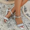 Fashion Ladies Shoes 2024 Hot Sale Buckle Strap Women's Sandals Fashion Peep Toe Daily Sandals Women High Quality Solid Flat Slippers