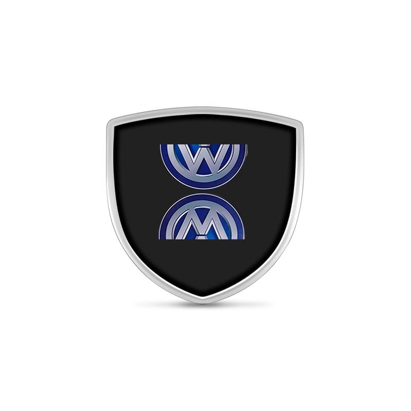 AABIT1 Car Stickers New Metal Shield Sticker Car Trunk Window Side Emblem Decorative Badge Decal For Volkswagen VW Scirocco GOLF MK6